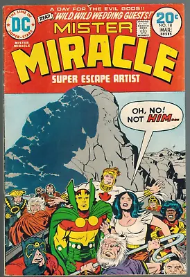Buy Mister Miracle 18  Darkseid!  Scott Free/Big Barda Wedding!  VG/Fine Kirby 1974! • 7.20£