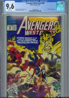 Buy Avengers West Coast #86 Cgc 9.6, 1992, Spider-man Appearance, New Case • 38.74£
