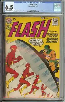 Buy Flash #109 Cgc 6.5 Ow/wh Pages // 2nd Appearnace Of Mirror Master 1959 • 300.43£