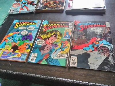 Buy Superman X 3 # 363, 365 And 402 DC Comics • 7.50£