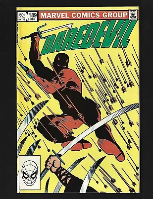 Buy Daredevil #189 VF- Frank Miller Black Widow Stick Kirigi Heather Glenn • 7.12£