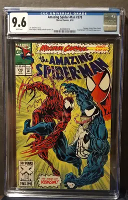 Buy Amazing Spider-Man 378  CGC 9.6 NM+  W/ PAGES  N/CASE • 59.36£