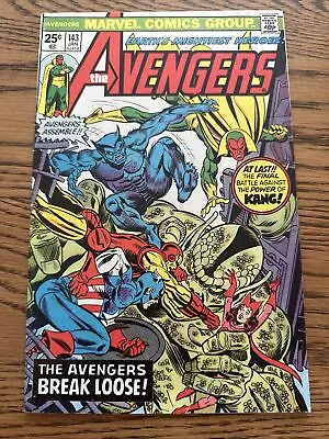 Buy The Avengers #143 (Marvel 1976) Kane Iron Man Vision Captain America! FN+ • 7.59£
