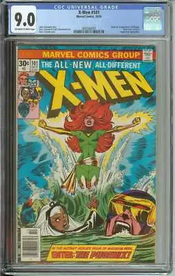 Buy X-men #101 Cgc 9.0 Ow/wh Pages // Origin + 1st Appearance Of Phoenix Marvel 1976 • 683.14£