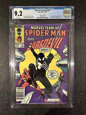 Buy Marvel Team-Up #141 CGC 9.2 Newsstand 1984 Black Costume Spiderman - New Case • 111.79£
