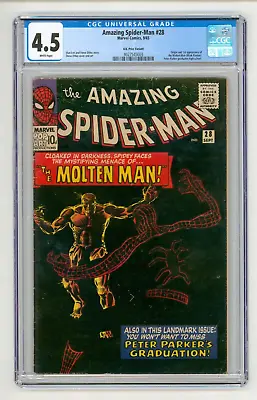 Buy Amazing Spider-Man #28 CGC 4.5 VG+ First Molten Man • 305£