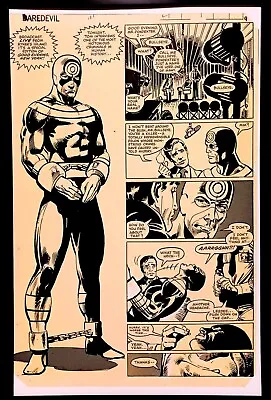 Buy Daredevil #181 Pg. 7 By Frank Miller 11x17 FRAMED Original Art Poster Print • 47.39£
