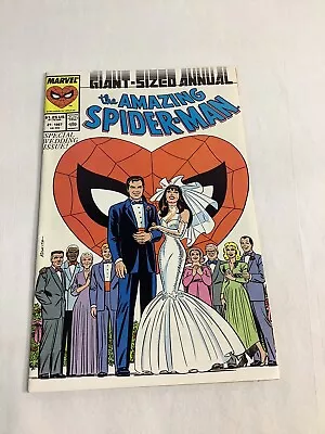 Buy Amazing Spider-Man Annual #21 - Marriage Of Peter Parker + Mary Jane Watson 1987 • 15.83£