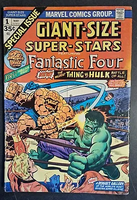 Buy GIANT-SIZE SUPER-STARS #1 Hulk Vs Thing Fantastic Four Marvel Comics 1974 • 39.51£