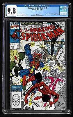 Buy Amazing Spider-Man #340 CGC 9.8 NM/MT WHITE Marvel 1990 1st Femme Fatales • 102.69£