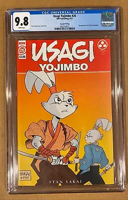 Buy Usagi Yojimbo 20 Cgc 9.8 First Yukichi Tamamoto! Second Printing. • 71.45£