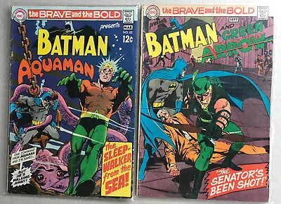 Buy Brave And The Bold 82 85 NEAL ADAMS Lot BATMAN NEW Look GREEN ARROW Aquaman 1969 • 62.55£
