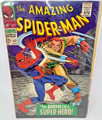 Buy Amazing Spider-man #42 Mary Jane 1st Full & Rhino 2nd Appearance *1966* 5.0* • 64.11£