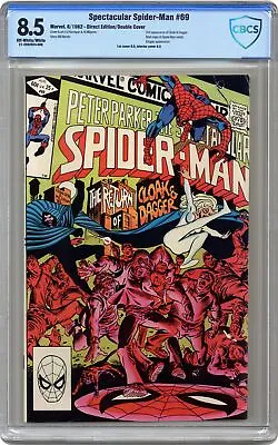 Buy Spectacular Spider-Man Peter Parker #69 CBCS 8.5 Double Cover 1982 • 106.69£