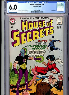 Buy House Of Secrets #66 (1964) DC CGC 6.0 OW/White • 65.91£