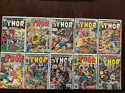 Buy Mighty Thor Lot Of 10 #241-250 Marvel Bronze Age • 59.47£