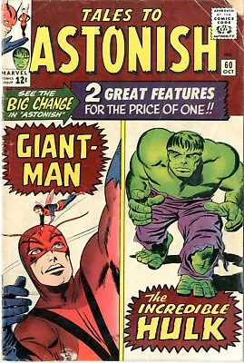 Buy Tales To Astonish   # 60       VERY GOOD      October 1964      See Photos • 60.05£