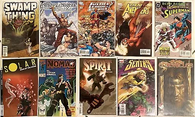 Buy 10 Comic Books Swamp Thing Superman Justice League Nomad Sentry Avengers & More • 12.79£