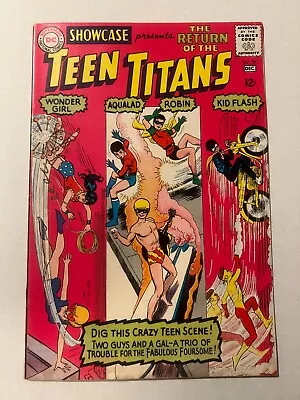 Buy Showcase 59 3rd Appearance Of The Teen Titans 2nd Appearance Of Wonder Girl 1965 • 160.86£