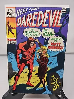 Buy DAREDEVIL #57- Marvel 1969 Death Of Death's Head 5.5-6.0 • 15.85£