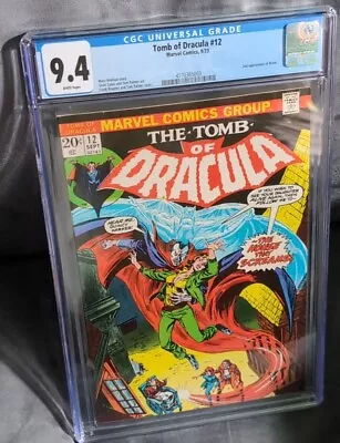 Buy Tomb Of Dracula #12 1973 CGC 9.4 1st App Of Blade • 462.51£