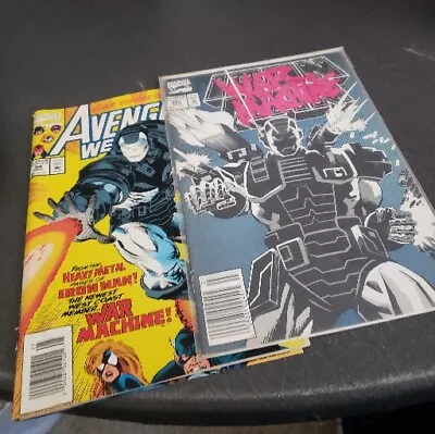 Buy Iron Man #282 8.0 1st App War Machine + Avengers Westcoast #94 Marvel Comic Lot • 76.93£
