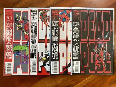 Buy Deadpool The Circle Chase 1 2 3 4 Complete Set 1st Deadpool Solo 1993 Marvel • 35.58£