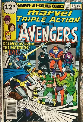 Buy Smarvel Triple Action Starring The Avengers #47 Fn+ (6.5) Marvel Comics 1979 • 4.50£