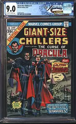 Buy Marvel Comics Giant Size Chillers 1 6/74 FANTAST CGC 9.0 Off White To White Page • 233.06£