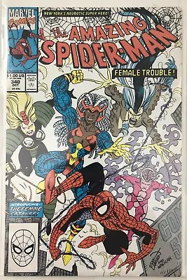 Buy Amazing Spider-Man #340 - VF/NM - Bagged And Boarded • 26£