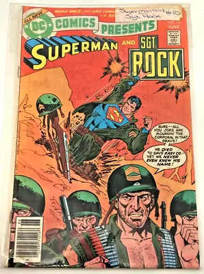 Buy DC Comics Presents #10 - DC Comics 1979 - Superman And Sgt. Rock • 8.79£