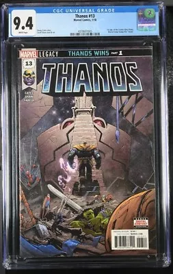 Buy Thanos #13 Cgc 9.4 1st Cosmic Ghost Rider Geoff Shaw • 94.87£