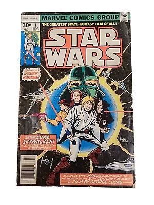 Buy Star Wars #1 1977 1st Print Newsstand Good Reader • 116.46£