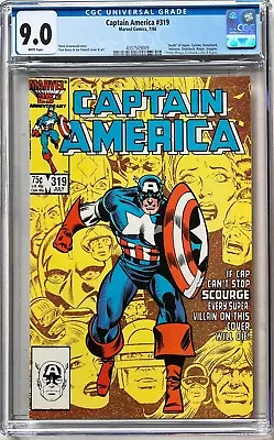 Buy Captain America #319 CGC 9.0 White. Death Of 18 Super Villains!! • 35£