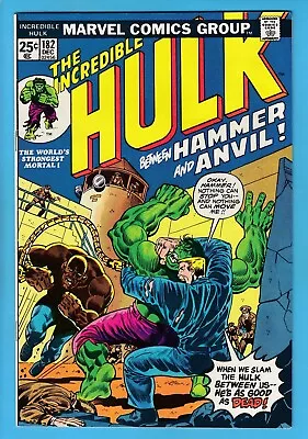 Buy INCREDIBLE HULK # 182 FN+ (6.5) 3rd WOLVERINE APPEARANCE- 1974- GLOSSY CENTS KEY • 37£