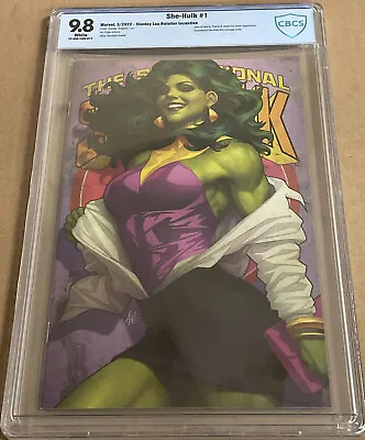 Buy She-hulk #1 (stanley  Artgerm  Lau Variant) 1:100 Incentive Cbcs 9.8 • 118.31£