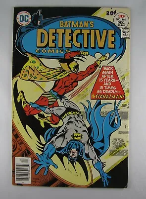 Buy DC Comic Detective Comics #466 Dec 1976 Batman 1st Modern App Of Signalman • 9.97£