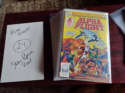 Buy Alpha Flight #1-#28 Lot Of 24 John Byrne Run 1983 Marvel Comics VF/NM/NM+ • 59.96£