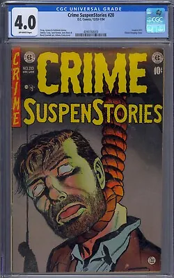 Buy Crime Suspenstories #20 Cgc 4.0 Classic Hanging Cover Used In Soti Johnny Craig • 1,979.48£