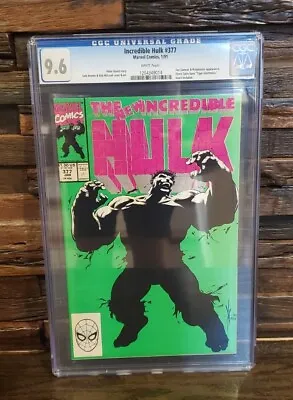 Buy Incredible Hulk #377 CGC 9.6 Appearance Of Doc Samson & Ringmaster Marvel 1991 • 63.22£