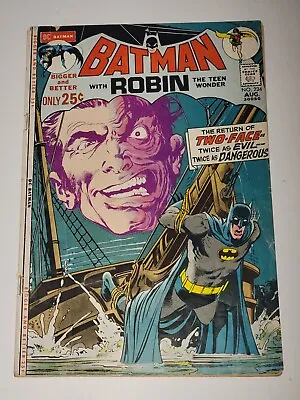 Buy Batman #234 1st App Silver Age Two Face Neal Adams Classic Vg- • 137.97£