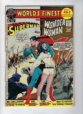 Buy World's Finest # 204 DC Comics - Superman & Wonder Woman Neal Adams Cvr Aug 1971 • 4.95£