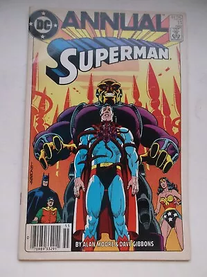 Buy Dc: Superman Annual #11, 1st Black Mercy App., Alan Moore, 1985, Vg/fn (5.0)!!! • 55.20£
