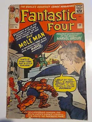 Buy Fantastic Four #22 Jan 1964 Good- 1.8 2nd Appearance Of Mole Man • 39.99£