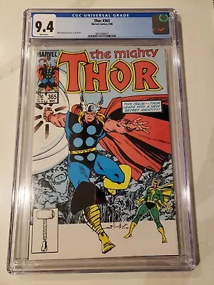 Buy Thor 365 CGC 9.4 Marvel Comic 1986 Throg! • 59.37£