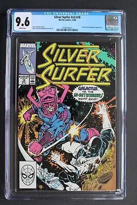 Buy Silver Surfer #18 GALACTUS Vs In-Betweener 1988 NOVA Chaos, Master Order CGC 9.6 • 55.14£