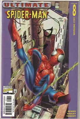 Buy Ultimate Spider-man #8 Df Dynamic Forces Signed Art Thibert Remarked Sketch Coa • 69.95£