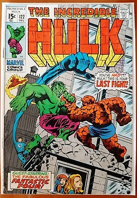 Buy Incredible Hulk #122 (1969) - 3.0 - Hulk Vs The Thing - Marvel Comics Usa  • 34.22£