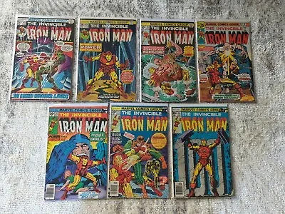 Buy Iron Man Marvel Bronze Age 7 Comic Lot -#60,68,84,85,90,92 & 100. Fine- Grade • 27.71£