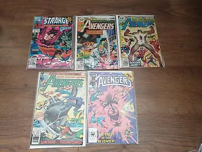 Buy Vintage Marvel Comics Bundle Avengers 176 177 190 265 Dr. Strange 42 • 9.99£